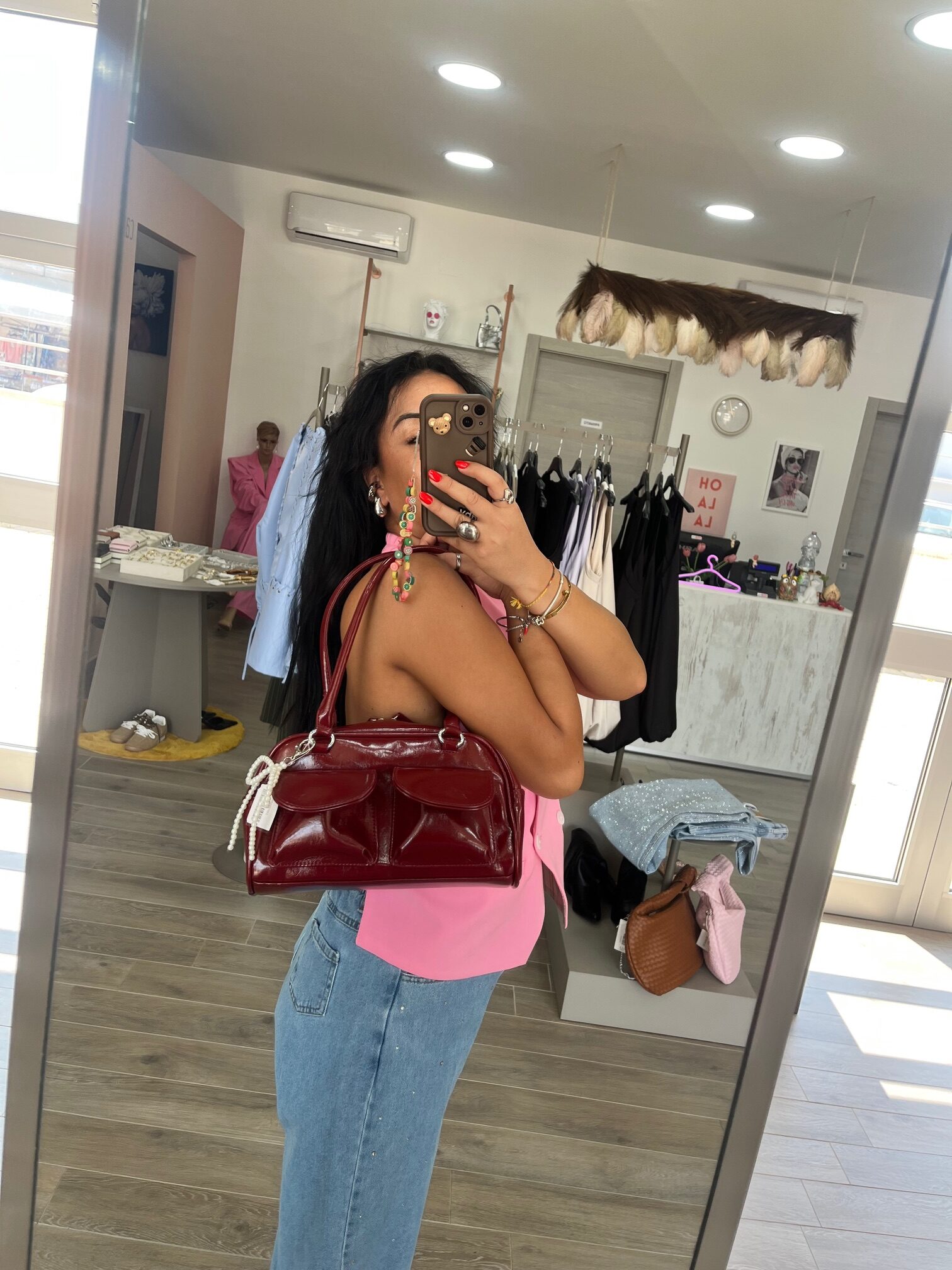 Borsa Charm fiocco